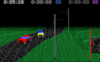 Det finns även asfaltsbanor i detta spel.